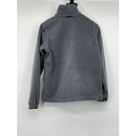 Columbia Youth Full-Zip Fleece Jacket 14/16 Gray 100% Polyester Made In Vietnam - Picture 6 of 6